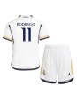 Real Madrid Rodrygo Goes #11 Replika Hemmakläder Barn 2023-24 Kortärmad (+ byxor)